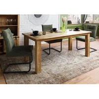 MASSIVMOEBEL24.DE Esstisch Mango 140x90x76 natur lackiert RAILWAY #199