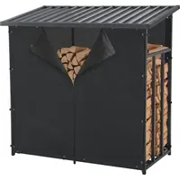 Casa.pro Brennholzregal Yakutat Metall 145 x 143 x 70