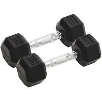 VidaXL Kurzhanteln 2 Stk. 10 kg Gusseisen