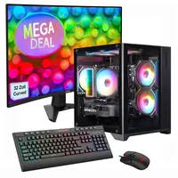 Gamemax Gaming-PC Infinity Mini SET2633 2023 32" Curved AMD