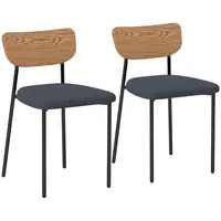 Homcom Esszimmerstühle Polyester, Schaumstoff