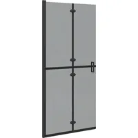 VidaXL Walk-in Duschwand Schwarz 90 x 6.5 x 190