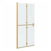 VidaXL Walk-in Duschwand Gold 90 x 6.5 x 190
