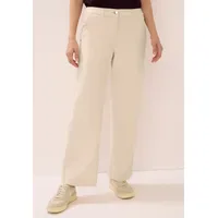 Cecil Wide Leg Cordhose Beige 34