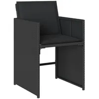 VidaXL Gartenstuhl 54 x 54 x 79 cm schwarz
