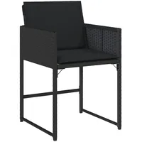 VidaXL Gartenstuhl 54 x 54 x 79 cm schwarz