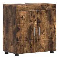 VidaXL Badezimmerschrank-Set TULUM Geräucherte Eiche 60 x 34 x