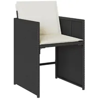 VidaXL Gartenstuhl 54 x 54 x 79 cm schwarz