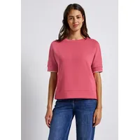 STREET ONE Damen 3227578 Silk-Look Shirt, Almond Coral, 44