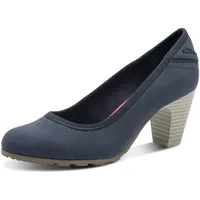 S.Oliver Damen Pumps mit Blockabsatz Bequem, Blau 41 EU