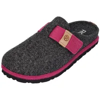 ROHDE Damen Pantoffel Filz Hausschuh Klettverschluss Wechselfußbett D.Meran 6812,