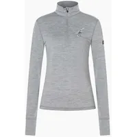Super.natural W TUNDRA175 Zip 1/4 Bunny cashmere grey melange/various