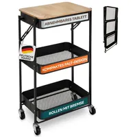 Gardissimo PLATE Rollwagen Servierwagen Regal Badregal Wagen klappbar