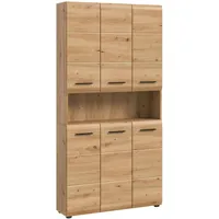 Xonox.home Mehrzweckschrank Ice Artisan Oak Nachbildung B/H/T: ca. 90x185x30