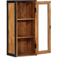 VidaXL Bad-Wandschrank 40x30x90 cm Massivholz Akazie und Eisen
