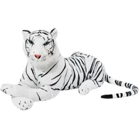 Brubaker Tiger weiß 75 cm liegend Stofftier Plüschtier