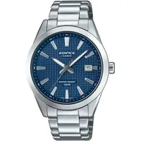 Casio Herrenuhr Edelstahl Blau
