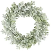 Gasper Weihnachtsdeko Taxuskranz Grün geeist Ø 35 cm -