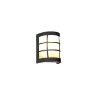RL Wandleuchte Edelstahl (H 16,5 cm)  schwarz