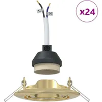 VidaXL Spotlight 24 Gold rund Metall