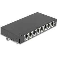 DeLock Mini Desktop Patchpanel RJ45 Buchse 8 Port Cat.6A