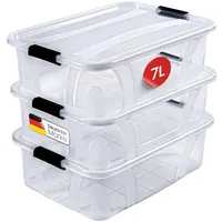 Konzept Aufbewahrungsbox 7 l 3-tlg. transparent