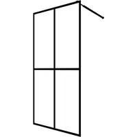 VidaXL Duschwand für Walk-in Dusche Mattes Sicherheitsglas 90x195 cm