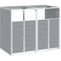 VidaXL Mülltonnenbox 144 x 81 x 113 cm grau