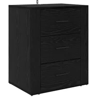 VidaXL Nachttisch Schwarz 35 x 50 x 60 cm