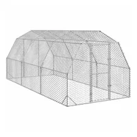 VidaXL Hühnerstall 250 x 600 x 225 cm silber