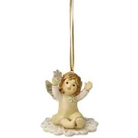GOEBEL Engelfigur Mein erster Tag als Schutzengel Champagner Himmelsboten