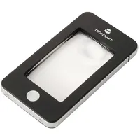 TOOLCRAFT TO-10283184 Handlupe mit LED-Beleuchtung Vergrößerungsfaktor: 2 x, 4