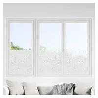 VidaXL Fensterfolien 4 Stk. Matt Blumenmuster PVC
