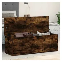 VidaXL Truhe Räuchereiche 102x35x35 cm Holzwerkstoff