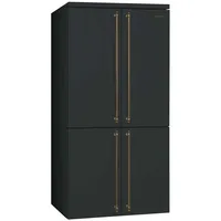Smeg FQ60CAO6 Side-by-Side (581 l, 2000 mm hoch, Anthrazit)