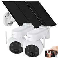 7links 2er-Set Außen-Solar-Überwachungskameras 2K Schwarz