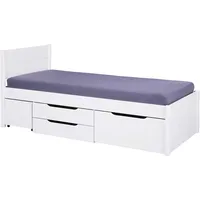 Interlink Stauraumbett INTER LINK, weiß (weiß, weiß, weiß), B:96cm