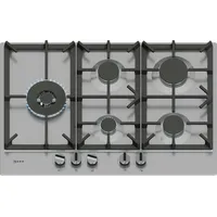 Neff T27CIS8N0 Gaskochfeld 75cm Edelstahl FlameSelect abnehmbare Schwertknebel