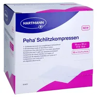 Hartmann PEHA SCHLITZKOMPRESSE STERIL 10X10CM 8fach 50x2 st