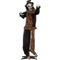 Outsunny 1,7m Halloween Dekoration Horror-Clown Spezialeffekten Soundfunktion