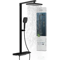 Schütte HAWAII Überkopfbrause-Set, schwarz matt