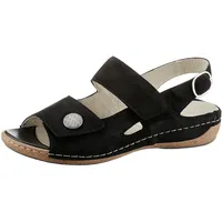 WALDLÄUFER Riemchensandale WALDLÄUFER "HELIETT", Damen, Gr. 8 (42), schwarz,