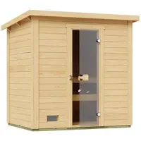 Weka Saunahaus Kaapi 2 ohne Ofen Natur