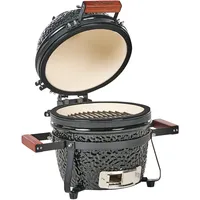 Beliani Mini-Holzkohlegrill KAMADO schwarz