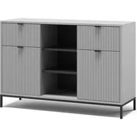 Vicco Kommode Eliza Grau, 120 x 81.2 cm mit