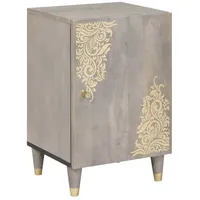 VidaXL Badezimmerschrank mit Tür Grau 38 x 33 x