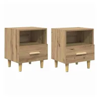 VidaXL Nachtschrank Artisan-Eiche 40 x 35 x 47 cm