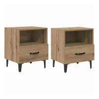 VidaXL Nachtschrank Artisan-Eiche 40 x 35 x 47,5 cm
