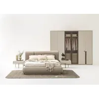 JV Möbel Schlafzimmer Beige Modern beige Komplettes Bett, 2x