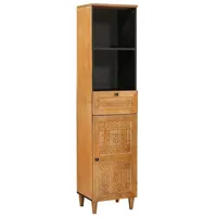 VidaXL Badezimmer Schrank mit Schubladen Hellbraun 38 x 33,5